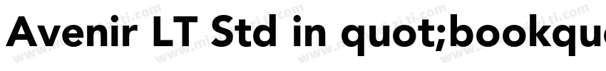 Avenir LT Std in quot;bookquot; weight字体转换